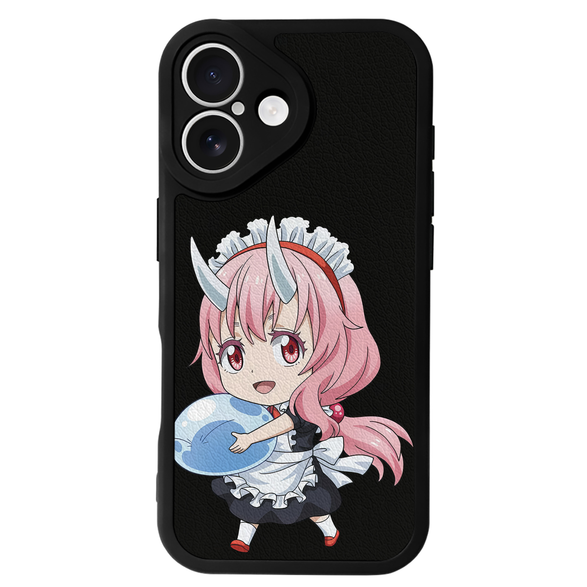 （画像用） 転スラ Regarding Reincarnated to Slime 【iPhone 16シリーズ対応】シリコンスマホケース（レザー調） 材質：シリコン